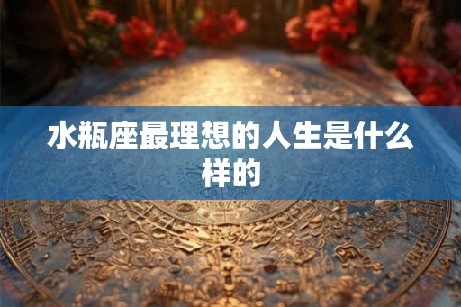 水瓶座最理想的人生是什么样的 水瓶座最理想的人生是什么样的