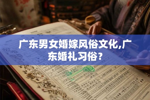 广东男女婚嫁风俗文化,广东婚礼习俗？