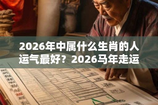 2026年中属什么生肖的人运气最好？2026马年走运生肖