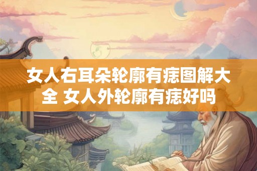 女人右耳朵轮廓有痣图解大全 女人外轮廓有痣好吗