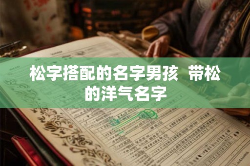 松字搭配的名字男孩 带松的洋气名字 松字搭配的名字男孩 带松的洋气名字
