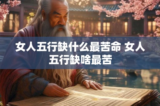 女人五行缺什么最苦命 女人五行缺啥最苦
