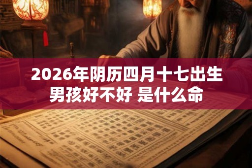 2026年阴历四月十七出生男孩好不好 是什么命 2026年阴历四月十七出生男孩好不好 是什么命
