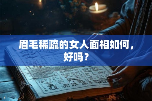 眉毛稀疏的女人面相如何，好吗？