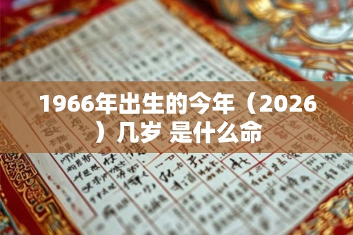 1966年出生的今年(2026)几岁 是什么命 1966年出生的今年(2026)几岁 是什么命