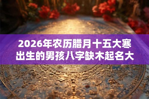 2026年农历腊月十五大寒出生的男孩八字缺木起名大全
