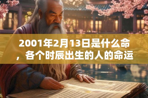 2001年2月13日是什么命,各个时辰出生的人的命运 2001年2月13日是什么命,各个时辰出生的人的命运