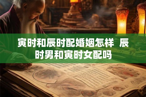 寅时和辰时配婚姻怎样  辰时男和寅时女配吗