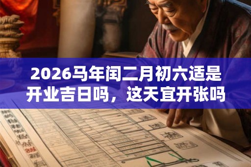 2026马年闰二月初六适是开业吉日吗，这天宜开张吗？