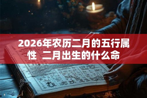 2026年农历二月的五行属性  二月出生的什么命