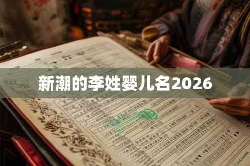 新潮的李姓婴儿名2026