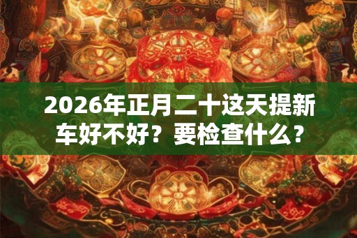 2026年正月二十这天提新车好不好？要检查什么？