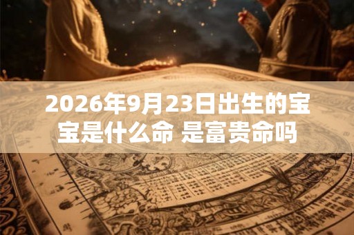 2026年9月23日出生的宝宝是什么命 是富贵命吗 2026年9月23日出生的宝宝是什么命 是富贵命吗