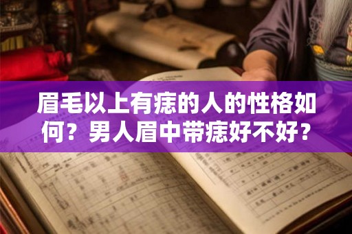 眉毛以上有痣的人的性格如何？男人眉中带痣好不好？