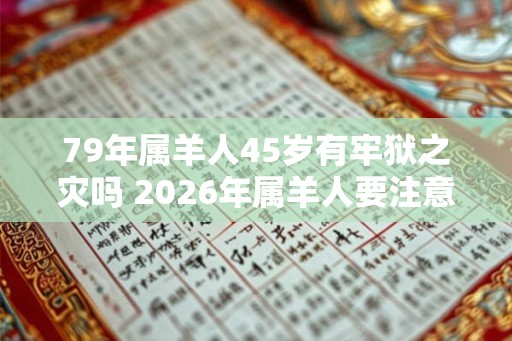 79年属羊人45岁有牢狱之灾吗 2026年属羊人要注意什么
