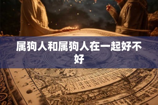 属狗人和属狗人在一起好不好