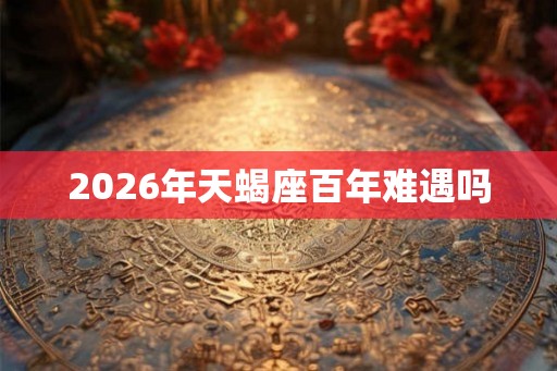 2026年天蝎座百年难遇吗 2026年天蝎座百年难遇吗
