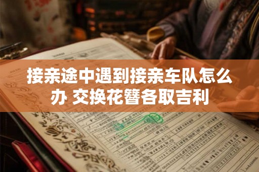 接亲途中遇到接亲车队怎么办 交换花簪各取吉利