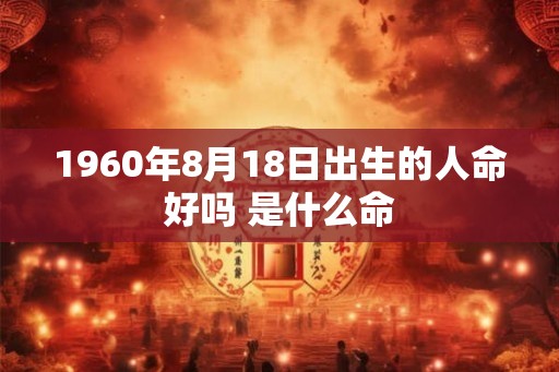 1960年8月18日出生的人命好吗 是什么命 1960年8月18日出生的人命好吗 是什么命