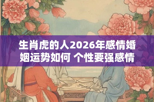 生肖虎的人2026年感情婚姻运势如何 个性要强感情不稳