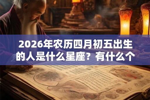 2026年农历四月初五出生的人是什么星座？有什么个性？