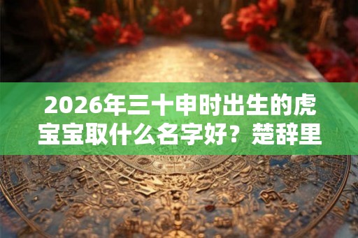 2026年三十申时出生的虎宝宝取什么名字好？楚辞里的名字
