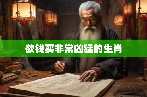 欲钱买非常凶猛的生肖 欲钱买非常凶猛的生肖