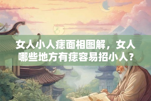 女人小人痣面相图解，女人哪些地方有痣容易招小人？