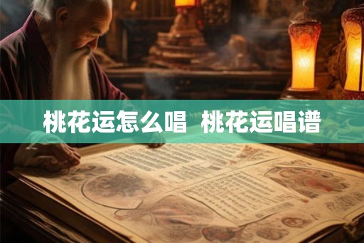 桃花运怎么唱 桃花运唱谱 桃花运怎么唱 桃花运唱谱