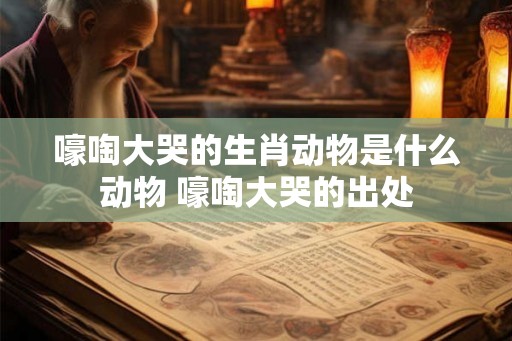 嚎啕大哭的生肖动物是什么动物 嚎啕大哭的出处