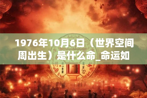 1976年10月6日（世界空间周出生）是什么命_命运如何