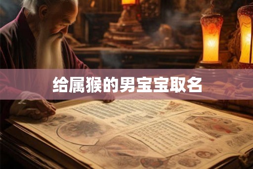 给属猴的男宝宝取名