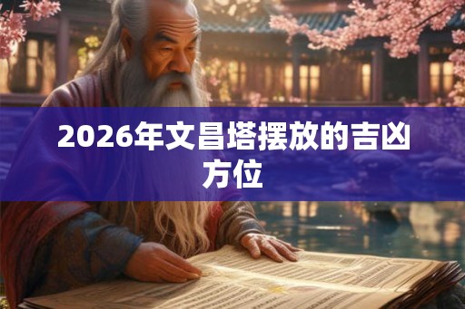 2026年文昌塔摆放的吉凶方位