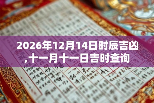 2026年12月14日时辰吉凶,十一月十一日吉时查询