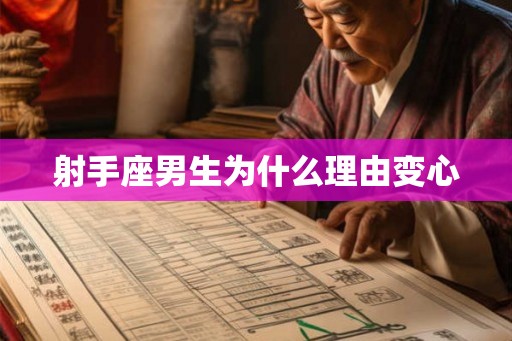 射手座男生为什么理由变心