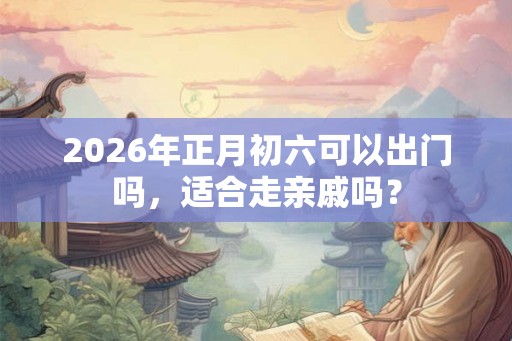 2026年正月初六可以出门吗,适合走亲戚吗? 2026年正月初六可以出门吗,适合走亲戚吗?