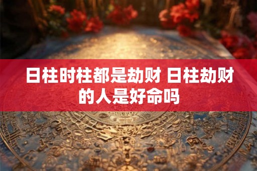 日柱时柱都是劫财 日柱劫财的人是好命吗