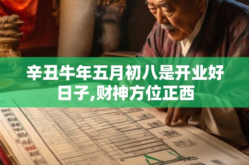 辛丑牛年五月初八是开业好日子,财神方位正西