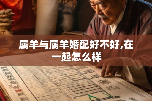 属羊与属羊婚配好不好,在一起怎么样