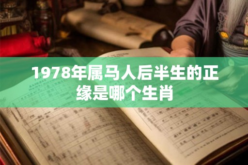 1978年属马人后半生的正缘是哪个生肖