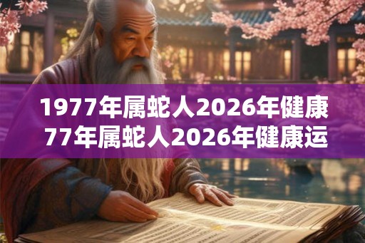 1977年属蛇人2026年健康 77年属蛇人2026年健康运势如何