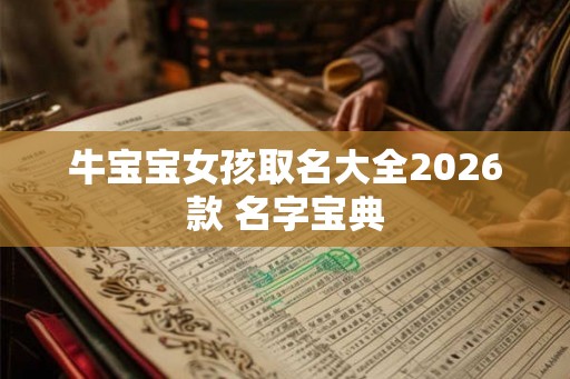 牛宝宝女孩取名大全2026款 名字宝典