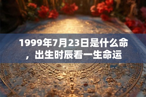 1999年7月23日是什么命，出生时辰看一生命运
