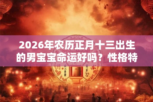 2026年农历正月十三出生的男宝宝命运好吗？性格特点