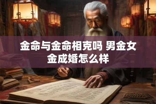 金命与金命相克吗 男金女金成婚怎么样 金命与金命相克吗 男金女金成婚怎么样