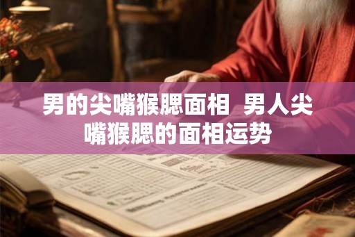 男的尖嘴猴腮面相 男人尖嘴猴腮的面相运势 男的尖嘴猴腮面相 男人尖嘴猴腮的面相运势