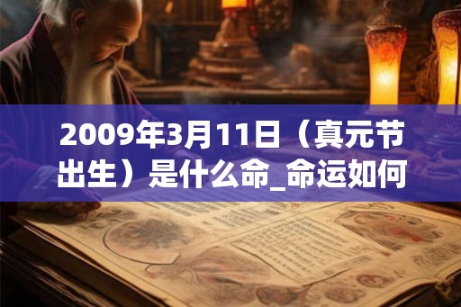 2009年3月11日（真元节出生）是什么命_命运如何