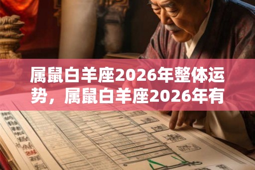 属鼠白羊座2026年整体运势，属鼠白羊座2026年有贵人运吗？