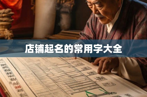 店铺起名的常用字大全