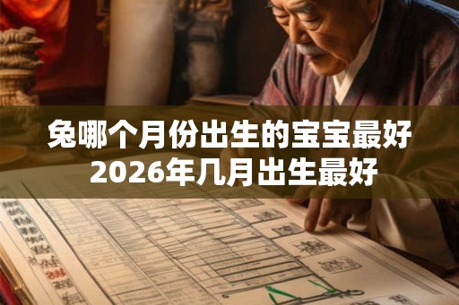 兔哪个月份出生的宝宝最好 2026年几月出生最好